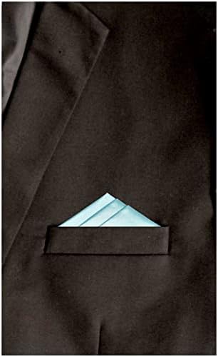 TheDapperTie - Мъжки Джобен кърпичка Trifecta Triangle, Предварително Сгънат на четири пъти