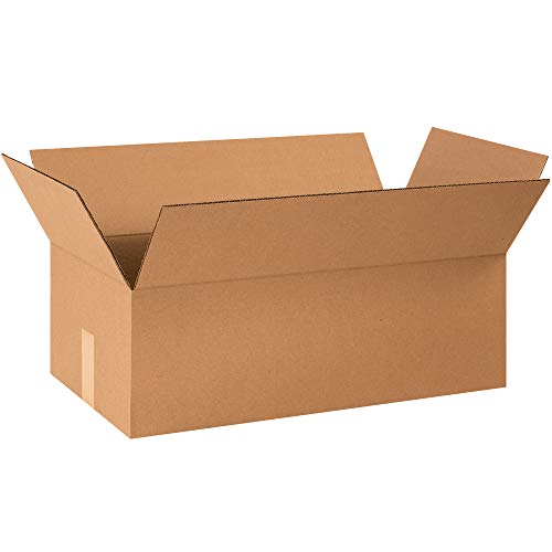 Caja Доставка гофрирани кутии, 24 x 12 1/2 x 8, Крафт, 20 бр/пакет