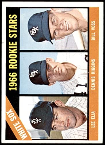 1966 Топпс № 529 Начинаещи Уайт Сокс Ли Елия /Денис Хигинс/Бил Voss Чикаго Уайт Сокс (Бейзболна картичка) EX Уайт Сокс