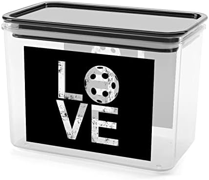 I Love Кутия за съхранение на кисели топки Пластмасов контейнер-органайзер за хранителни продукти, съдове с капак за кухни