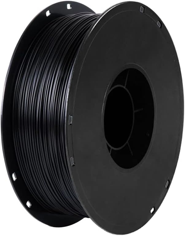 Конци за 3D печат PLA 1 кг 320 м 1,75 мм от висококачествен материал FDM. (Цвят: черен)