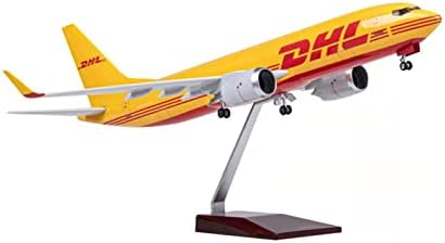 Модели на самолети 1:85 Подходящи за Boeing 737 Модел за леене под налягане на DHL Express Авиационен Сплав, Смола Колекция