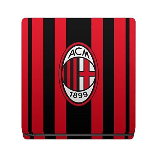Дизайн на своята практика за главата Официално Лицензиран AC Milan Home 2021/22 Герб Kit Vinyl Стикер Детска Стикер на Кожата, която е Съвместима С тънка конзола Sony PlayStation 4 PS4