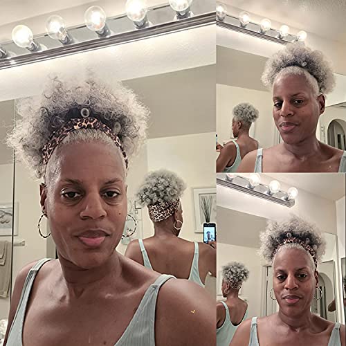Снимка на продукта ТЕМИДА HAIR: Афро-Пищна Опашка на експозиции За черни жени, Кратък Лъч на затяжках С висока