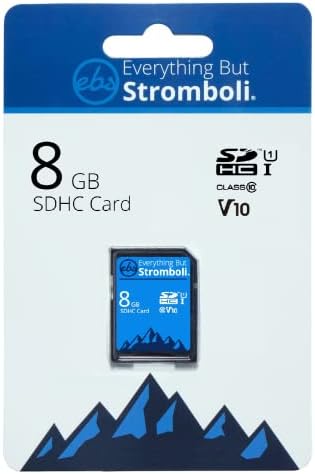 Всички, с изключение на SD-карта Стромболи 8GB Class 10 UHS-1 U1 V10 Video Speed C10 8G SDHC Карта с памет за Съвместима