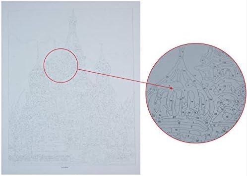QGHZSCS Боята по номера Цифрова Живопис Приморски къща Пейзаж Домашно Изкуство B2 (40x50 см, Без рамка)