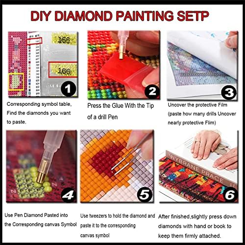 Направи си САМ 5D Диамантена живопис, Определени за възрастни/Деца/Начинаещи Пълна Тренировка Diamond Изкуство Голям е Размерът