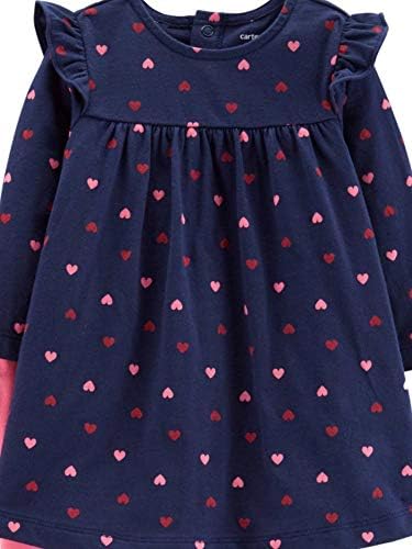 Облекло Carter's в Деня на Свети Валентин - Топ с дълги ръкави и Гамаши за малки момичета