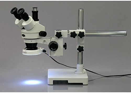 Професионален тринокулярный стереоскопичен увеличение на микроскопа AmScope SM-3TZ-80S, окуляры WH10x, увеличаване на 3,5-90X,