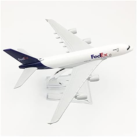 Модели на самолети 16 см Модел самолет Подходящ за FedEx Товарна Логистика Airbus A380 Самолет От Лят метал Умален Модел Коллекционный Графичен Дисплей