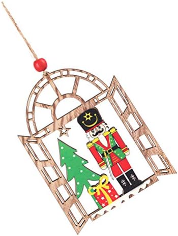 Коледен Дървен медальон Abaodam Лешникотрошачката Войници Врата Окачен (тип B) се Използва, за да празнуват Коледа