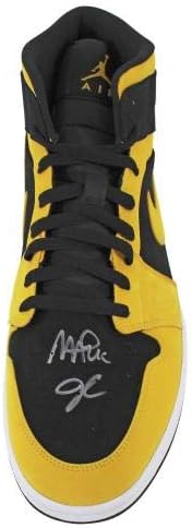 Лейкърс Меджик Джонсън Подписа Маратонки Nike Air Jordan 1 Среден размер на 14 2018 г. с предавателна БЪЛГАР - Маратонки НБА