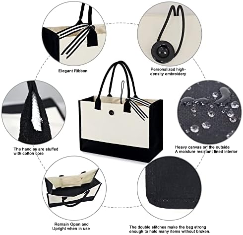 BeeGreen 3 (6,8,12) Опаковки чанти платно Чанти-тоут Персонализирани Подаръци за Жени Blank & BeeGreen Първоначално Холщовая Чанта-тоут с Вътрешен джоб с цип F