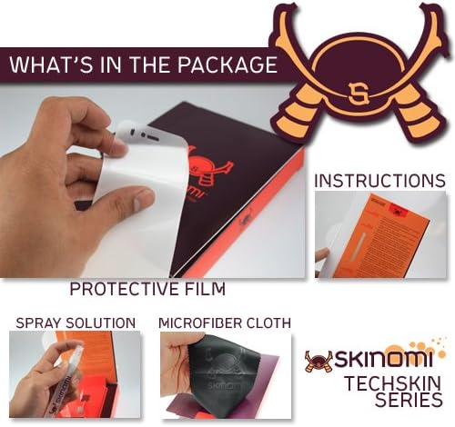 Защитно фолио Skinomi, съвместима с Sony Xperia L (C2105), Прозрачен филм TechSkin TPU Anti-Bubble HD
