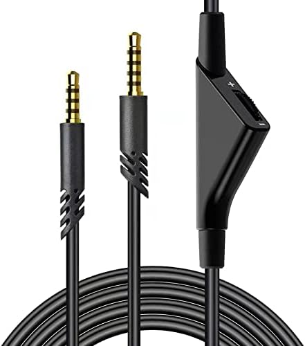 Разменени на кабел за слушалки Astro A10 A40, удължител на звука PAENQEAR дължина 6,5 метра, с функция за регулиране на силата на звука, който е Съвместим с игри слушалки A40/A40TR Xb