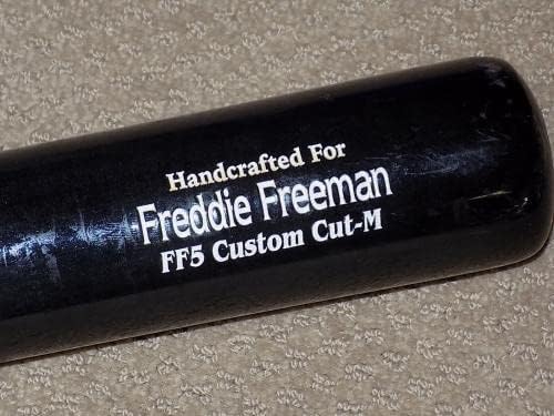 Фреди Фрийман Мейпъл Маруччи е Използвал бухалка В играта 2021 Атланта Брейвз NL MVP PSA GU 9 - Използван прилеп MLB