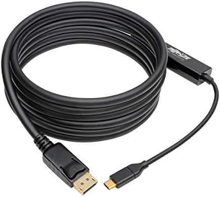 Трип Lite USB C-DisplayPort (M/M), USB 3.1 Gen 1, Кабел-адаптер DisplayPort, Thunderbolt 3, 4K @ 60Hz, Черен, 10 фута