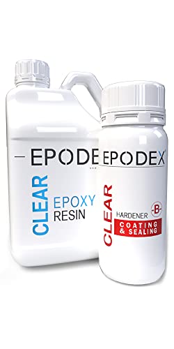 Определени епоксидни смоли EPODEX® за нанасяне на покрития и запечатване на Кристално Чиста и Цветна, Стабилизиран
