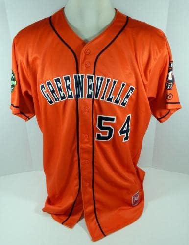 2017 Greeneville Astros 54 Използвана в играта Оранжева Риза DP08075 - Използваните В играта Тениски MLB