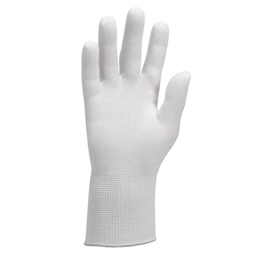 Проверка ръкавици KLEENGUARD G35 (38719), Безшевни, найлонов трикотаж, Двустранни, Бели, Големи, 120 чифта в пакет,