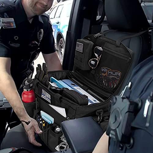 Патрульная Чанта Trunab Полицейска Разговор Чанта Органайзер за предните седалки на автомобила с 15,6-инчови таблета