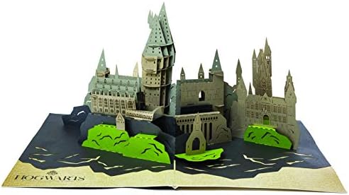 Всплывающая картичка Замъкът на Хари Потър Хогуортс - Луксозна всплывающая картичка ръчна изработка - за всички случаи на