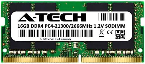 A-Tech 16 GB оперативна памет за Dell Latitude 5591, 5510, 5501, 5491, 5410, 5401, 5310, 3510, 3410 Ъпгрейд на памет на лаптоп | DDR4 2666 Mhz sodimm памет PC4-21300