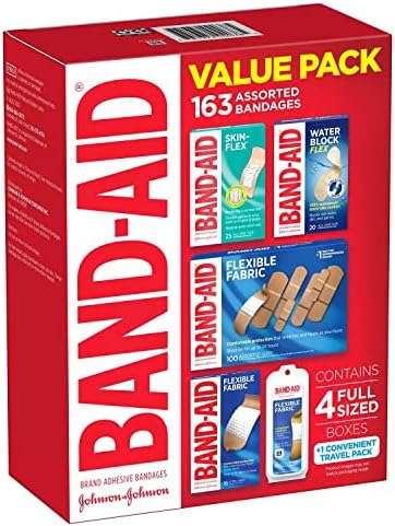 Самозалепващи превръзки марка Band-Aid В опаковка Variety (163 карата)