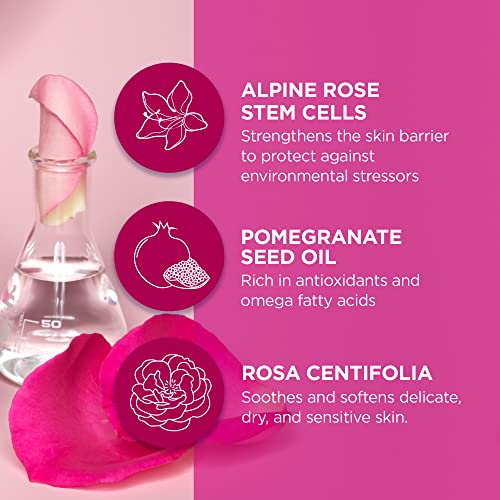 Лосион за лице дневен оттенък Andalou Naturals 1000 Roses с SPF 18, Хидратиращ, хипоалергичен за чувствителна кожа, Вегетариански,