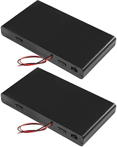 AIMPGSTL 2 ЕЛЕМЕНТА 8x1,5 В 12 AA Притежателя на Батерията Калъф Кутия За Съхранение с Вход 5,5x2,1mm Превключвател за включване/изключване