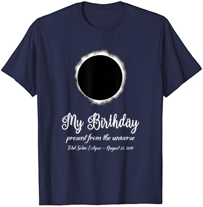 Пълно Лятно Слънчево Затъмнение на 21 август рожден Ден Подарък Тениска