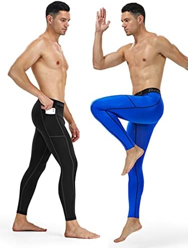 Компресия Панталони Runhit Мъжки Чорапогащи За Джогинг Гамаши Спортна Тренировка Фитнес Зала За Йога