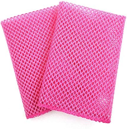 Кърпички за миене на съдове OliviaTree 2pk premium, гъба за миене на съдове, стъргало, за миене на съдове, 12 x11,5 (светло розово)