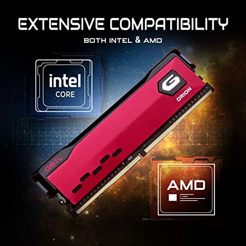 Оперативна памет GeIL Orion DDR4, 32 GB (16 GB X 2), 3200 Mhz, 1.35 XMP2.0, съвместима с Intel / AMD, високоскоростна памет