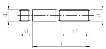 (200шт) Метрична шипове DIN 939, с Номинална дължина m5x70 мм (обща дължина от 76 мм), Елегантен център, неръждаема стомана А4