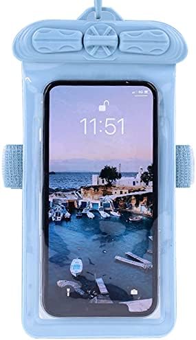 Калъф за телефон Vaxson, Съвместим с водоустойчив калъф Oppo Reno 4 Z 5G Dry Bag [Без защитно фолио за екрана] Син