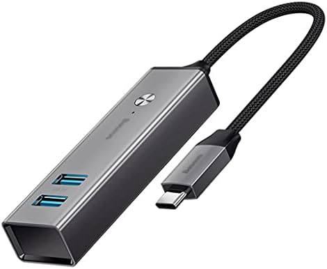 TWDYC USB 3.0 Type C Hub-сплитер, Универсален USB сплитер с множество интерфейси, адаптер от един до четири, Високоскоростен удължителен кабел Type-c 3.0 (Цвят: plug Type-C)