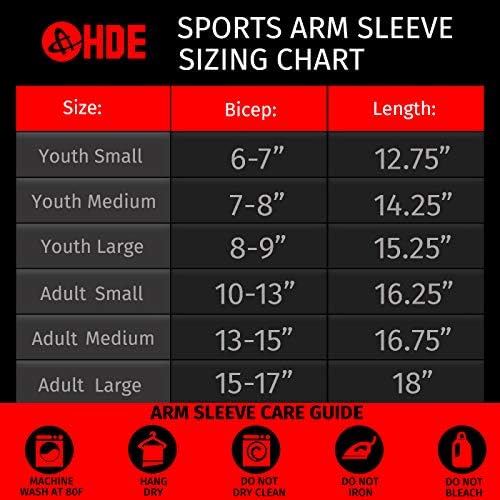 Ръкави HDE за мъже и жени, компрессионный ръкав, със защита от ултравиолетови лъчи за баскетбол, бейзбол, футбол (на пара)