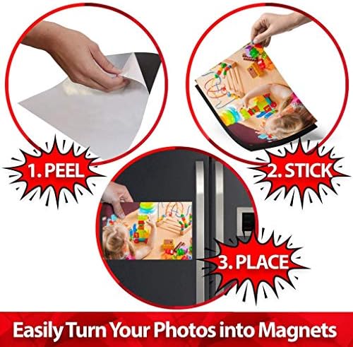 Блестящо папагали DIY4U Магнитни Гъвкави Самозалепващи листове | 12 см x 12 см | Опаковка от 5 броя | Направете нещо