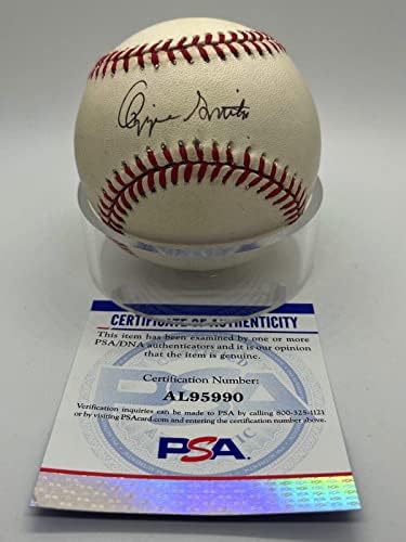 Ози Смит Кардиналс Падрес Даде Автограф Официален бейсбольным крикет MLB PSA с ДНК-Автограф