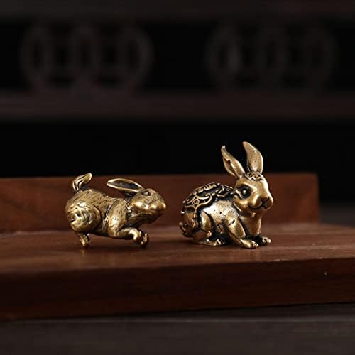 铜工艺品茶宠摆件铜摆件小铜器铜兔子福兔