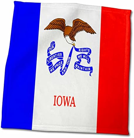 Знамена на щата 3dRose Florene - Флаг на щата Айова - Кърпи (twl-45012-1)