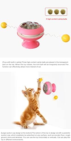 Интерактивна играчка с лъжичка от коча билка, Интелигентни играчки за котки, Вятърна Мелница, Плюшени плейър за котки с лъжичка