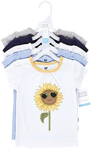Детски тениски Hudson Baby Унисекс С къс ръкав, Диви цветя, 2 Детски