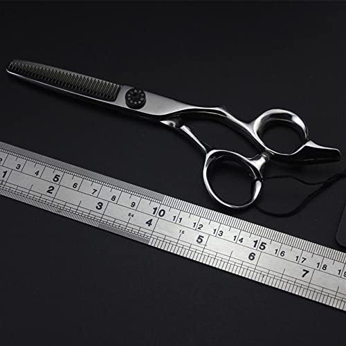 Ножица за Подстригване на Коса, 6-инчов Професионален Японски Ножици От Стомана 440c със Сребро За Стригане, Филировочные