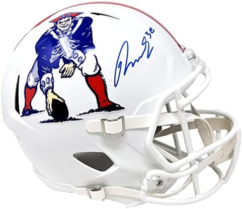 Рамондре Стивънсън Патриоти Подписаха Реплика на каската Riddell Throwback JSA - Каски NFL с автограф