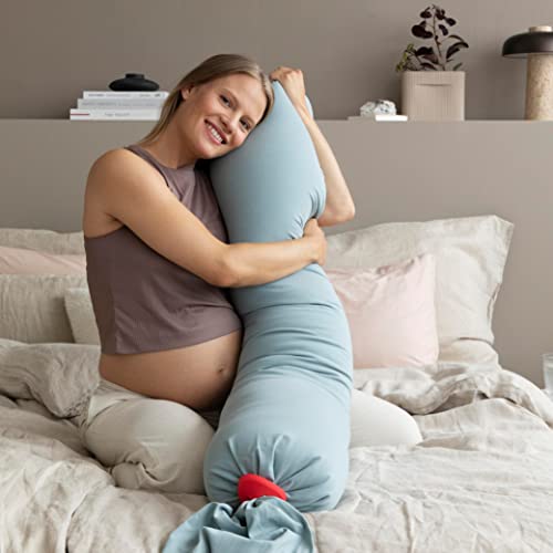 bbhugme Регулируема възглавница за бременни – Поддръжка на цялото тяло за съня на ваша страна - Регулируема твърдост и