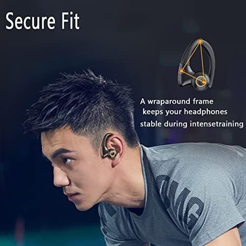 Xmenha Безжични слушалки-втулки за бягане с заушниками Bluetooth Спортни Слушалки за бягане с заушником Безжични Спортни