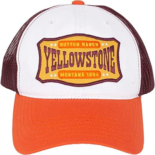 Бейзболна шапка на шофьор на камион от вкара тъкан Yellowstone Adjustable възстановяване на предишното положение