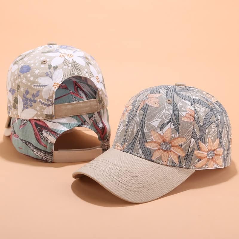 Нова бейзболна шапка, дамски слънчеви шапка с бродерия на цветя, сезона: Пролет-Лято, шапки с регулируема козирка